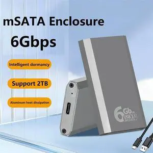 Ageryu MSATA Enclosure USB 3.1 Gen2 10Gbps SSD For MSATA Internal Solid State Drive Hard Drive