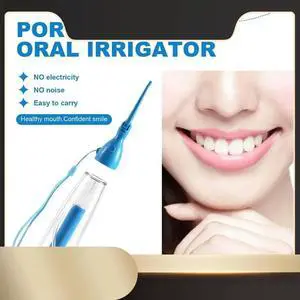 Ageryu Portable Oral Irrigator Clean The Mouth Wash Your Tooth Water Irrigation Manual Water Flosser No Electricity Abs-N33R