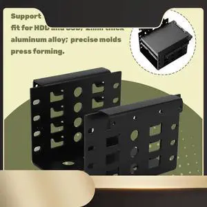 Ageryu 4-Bay 2.5 Inch Hard Drive Caddy Internal Mounting Adapter Bracket Aluminum Alloy Mobile Holder-N33R