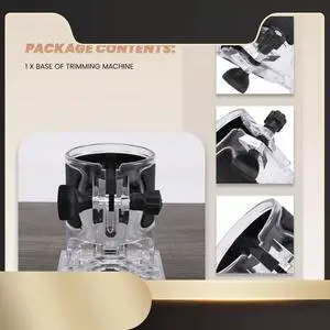 Ageryu Trimmer Machine Base Woodworking Cutter Electric Trimmer Machine Base Power Tool Accessories Plunge Router Base-N33R