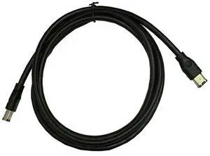 Ageryu 1.8M Firewire Cable Black IEEE 1394 Firewire 400 To Firewire 400 Cable 6Pin Male To 6Pin Male Cable Easy Install Easy To Use-N33