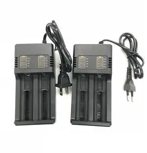Ageryu 1 Piece 2-Slots Li- Charger 3.7V 16340 14500 Li- Rechargeable Charger US Plug-N33R