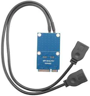 Ageryu PCI-E Expansion Card MINI PCI-E To Dual-Port USB2.0 Adapter Card For Motherboard Or Laptop With MINI PCIE Interface-N33R