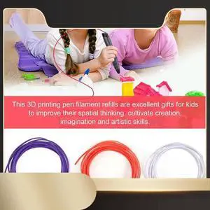 Ageryu 3D Printing Pen PCL Filament Refills 1.75Mm, Pack Of 20 Random Color, Low Melting Temp Of 70, Gifts For Kids (200 FT)-N33R