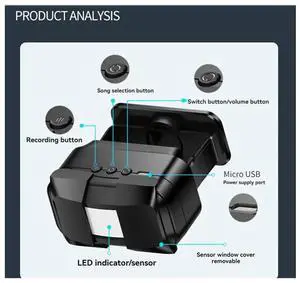 Ageryu Infrared Induction Welcome Doorbell Wireless Door Chime Motion Detector Alarm Store Office-N33R