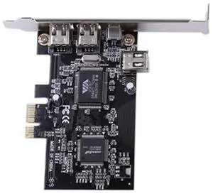 Pcie 4 Port (3X 6Pin+1X 4Pin) Firewire 800 IEEE 1394 Adapter Card High Speed 800Mbps Free 6Pin To 4Pin Cable Easy Inst