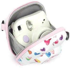 Workmanshipp-Messenger Bag Universal Colorful Love Hard Shell Protective Bag EVA Portable Storage Messenger For Polaro