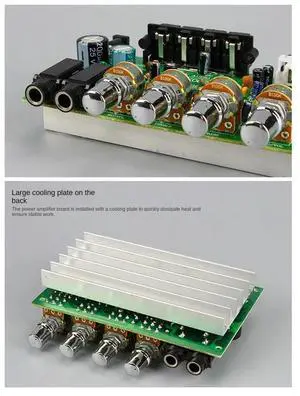 Ageryu DC 12V 40W+40W Power Amplifier Board Digital Microphone Amplifier With Tone Control Speaker AMP-N33R