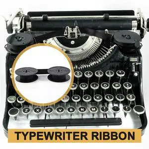 4 Pack Typewriter Ribbon Twin Spool Typewriter Ribbon Ink Twin Spool Ink Replacement Part For Most Typewriter-N33R