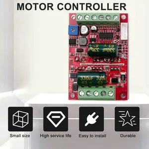 DC 6-60V 400W BLDC Three Phase DC Brushless Motor Controller PWM Hall Motor Control Driver Board 12V 48V-N33R