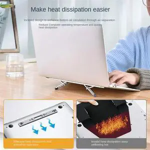 Aluminum Vertical Laptop Stand For Air Pro Adjustable Holder Riser Foldable Portable Notebook Stand-N33R