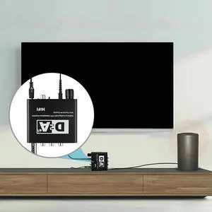 Hifi DAC Amp Digital To Analog Audio Converter RCA 3.5Mm Headphone Amplifier Toslink Optical Coaxial Output-N33R