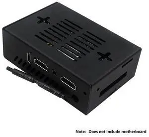 For Orange Pi 5 Pro Case Aluminum Alloy Case Metal Shell With Cooling Fan For Opi 5 Pro Accessories