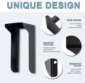 Doorbell Rain Cover As Shown Metal Anti-Theft Doorbell Door Bracket For Video Doorbell Cover Bracket-N33R