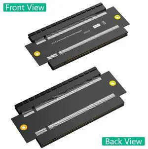 PCI-E X16 Female To Female Adapter Connector PCI Express 3.0 16X To 16X Extender Riser Converter PCB Board Design Easy Install-N
