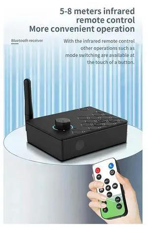HIFI 5.4 Bluetooth Receiver Digital To Analog Digital To Analog Remote Control Converter Adapter-N33R