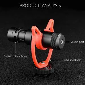 Noise Canceling Condenser Microphone Camera Recording Interview Microphone USB Direct Broadcast Mini Microphone Durable-N33R