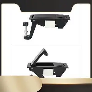 Ageryu 4Pcs Compression Latch Lock Zinc Alloy Flush Lever Latch Adjustable Grip Range 0.04 Inch-0.94 Inch-N33R
