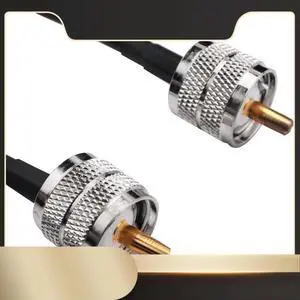 15M UHF Coaxial Cable RG58 Coax Cable PL259 Cable 50 Ohms CB Radio Antenna Cable UHF Male To UHF Male Low Loss UHF-N33R