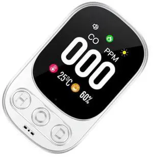 Temperature Humidity CO Monitor Temperature Sensor Three-In-One Detector US Plug-N33R