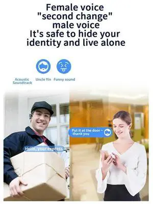 Smart Video Doorbell With 125° Wide Angle HD Video Night Vision Supports Cloud Storage-N33R