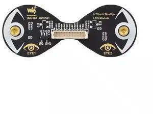 Ageryu Waveshare 0.71" Round IPS LCD Display Module 160X160 SPI Dual Electronic Eyes LCD Module For /Raspberry Pi/PICO/STM32-N33
