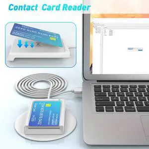 Contact + NFC 2-In-1 Smart Card Reader PC-Linked Dual-Interface Smart Card Reader/Writer Contact PCSC Smart Card Reader-N33R