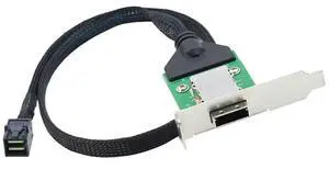 External Mini SAS HD SFF-8088 26P PCBA Female Adapter With Low Profile Bracket To SAS SFF-8643 12Gbps External 100-Ohm-N33R