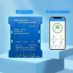 20V PWM Solar Charge Controller With Bluetooth Mobile APP Remote Control ,USB Output-N33R