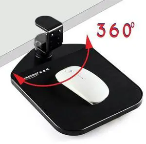 Jincomso Rotatable 360 Degree Fixed Mouse Pad, Mouse Tray Accessory, Wrist Guard Mouse Pad, Computer Hand Stretcher-N33R