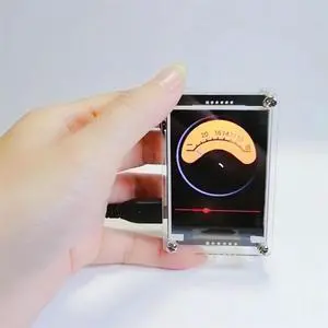 Voice Activated 1.3 Inch Music Spectrum Rhythm Level Indicator VU Meter HD LCD Color Analog Multi-Mode Support GPS-N33R