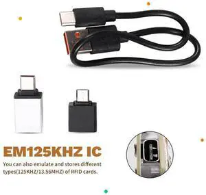 Complete NFC Smart Chip Reader System By Chameleon Ultra With T5577 Keychain And Two UID Cards For IC ID Decode And Writing-N33R