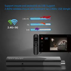 Android 13 BT 5.0 ATV Allwinner H618 2.4G 5G Dual Wifi HDR10 6K Media Player TV Box Black-N33R