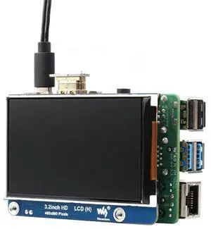 Waveshare 3.2 Inch IPS Display 480X800 -Compatible Interface Adjustable Backlight Brightness For Raspberry Pi Jetson Nano PC