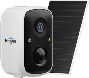 Hiseeu Security Cameras Wireless Outdoor, WiFi Pro 5G/2.4G Cameras for Home Security, Solar Powered, Motion Detection, 2-Way Talk, Color Night Vision, Compatible with Alexa, 32G SD Storage