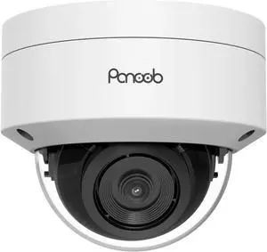 4K PoE Vandal-Proof Dome Camera with Mic, H.265 Outdoor Security IP PoE Camera, Human Vehicle Detection, 100ft IR Night Vision, IK10 IP66 110° Wide Angle 2.8mm Lens, PD54BA1-8M (Not PTZ)