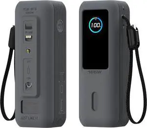 Case for Anker Laptop Power Bank (25,000mAh 165W) 1/4" Nut Hole,SD/SIM Card Storage, Display Protection&Dustproof, Travel Protective Cover Compatible with Anker Power Bank 165W (Gray)