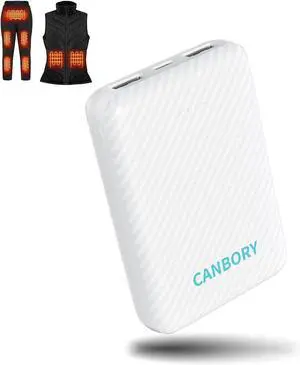 Heated Vest Battery Pack, 5V 2A/3A USB-C Out/in Power Bank for Heated Jacket Heated Pad Heated Hoodies Pocket Size