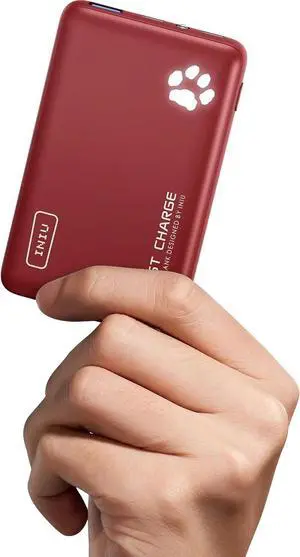 INIU Portable Charger, Lightest 10000mAh 45W PD Power Bank, USB C in&Out Fast Charging Battery Pack, External Phone Powerbank Compatible with iPhone 16 15 14 13 Samsung S22 S21 Google iPad etc