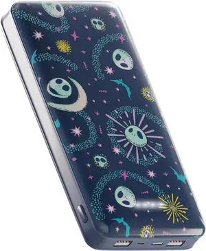 Disney Tim Burtons The Nightmare Before Christmas Jack Skellington 10,000mah Power Bank- Universally Compatible Portable Phone Charger w/USB Charging Port- Jack Skellington Gifts for NBC Fans
