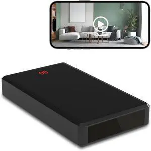Hidden Camera Portable Charger, Full HD 1080P WiFi Spy Camera, Discreet Wireless Nanny Cam, Mini Secret Security Surveillance for Indoor Outdoor Use - Night Vision