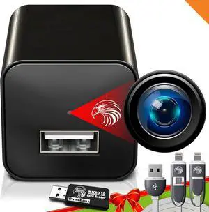 DIVINEEAGLE Plug-in Full HD Dome Camera - Premium Reliable 1080p Pet Cam with Motion Detection  Easy No-WiFi Setup & Data Protection  Ideal for Pet Nanny Use, Without Card
