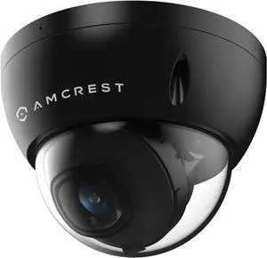 Amcrest UltraHD 4K (8MP) Dome POE IP Camera, 3840x2160, 98ft NightVision, 2.8mm Lens, IP67 Weatherproof, 125° FOV, 256GB MicroSD Recording, Black (IP8M-2493EB-AI-V3)