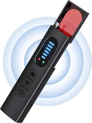 NuBits Hidden Camera Detectors,Spy Camera Finder,Portable Hidden Bug and Camera Detector,5 Levels Sensitivity 6 Modes,Wireless Rechargeable for Home,Car,Office,Hotel,Travel