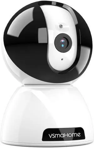2K Security Camera Indoor,House Cameras with Audio and Video,Plug in Surveillance Cameras for Home Security,8X Zoom,IR Night Vision,Sound/Motion Detection,2-Way Talk,Supports Alexa