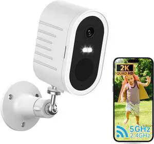 Security Cameras Wireless Outdoor, 2K Battery Powered WiFi Cameras for Home Security , Surveillance Camera AI Motion Detection Spotlight Siren Alarm, Color Night Vision, 2-Way Talk, IP66 Waterproof