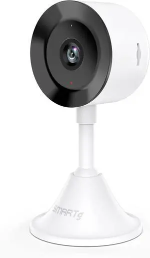 Indoor Cube Camera 1080P FHD, 33ft Night Vision, Sound Detection, Motion Detection, Two-Way Talk, Instant Alerts, Micro SD Card/Cloud Storage, Works with Alexa, Works with Google Assistant