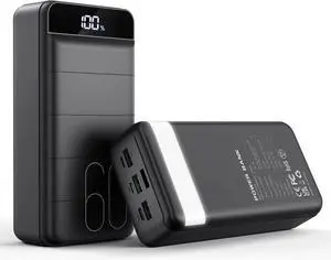 Portable Charger 60000mAh Power Bank - 22.5W Fast Charging Battery Pack USB C with 4 Outputs & 3 Inputs LED Display, Huge Capacity External Cell Phone Charger for iPhone, Samsung Galaxy, iPad etc