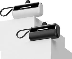 [2-Pack] Portable Charger Power Bank for iPhone,5500mAh USB C Battery Pack Travel Essentials Phone Charger Built in Cable & Foldable Stand,22.5W Fast Charging for iPhone 16/15/14,Samsung,Android