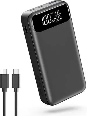 A ADDTOP Portable Charger 65W Power Bank, 20000mAh Power Bank Fast Charging for Laptop Cellphones, 3-USB Output External Battery Pack for MacBook, HP, Dell, iPhone 16 15 14 13 12, Samsung,Steam Deck